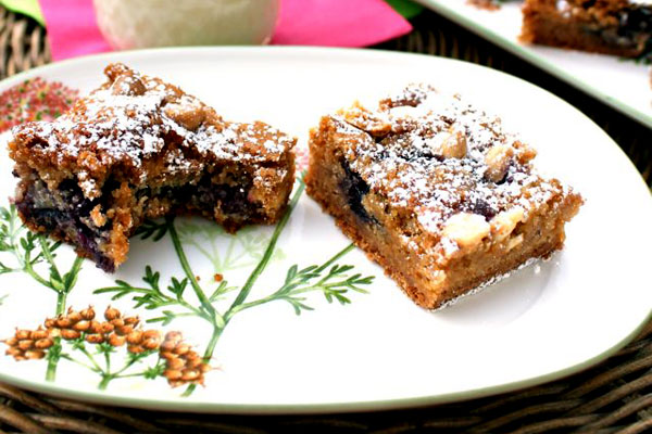 Recipe: Blueberry White Chocolate Blondies