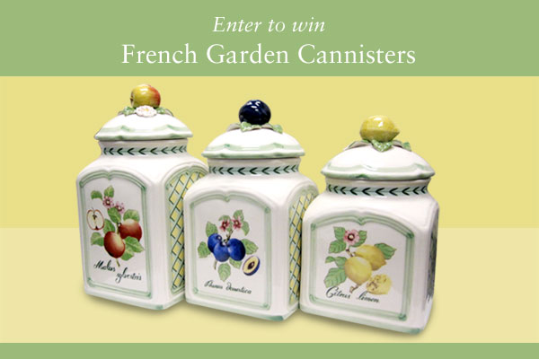 Contest: Win French Garden Canisters