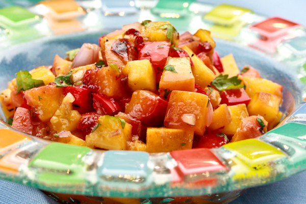 Recipe: Grilled Peach and Chipotle Salsa