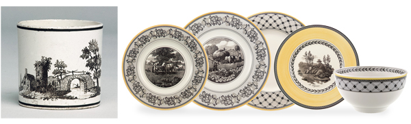 Villeroy & Boch Audun Salad Plates Set Of 6 - German Porcelain With Copperplate Design