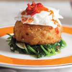 Crabcakes with Spinach & Poached Egg Recipe