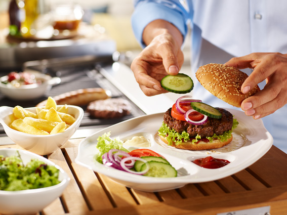 BBQ Passion Burger Plate