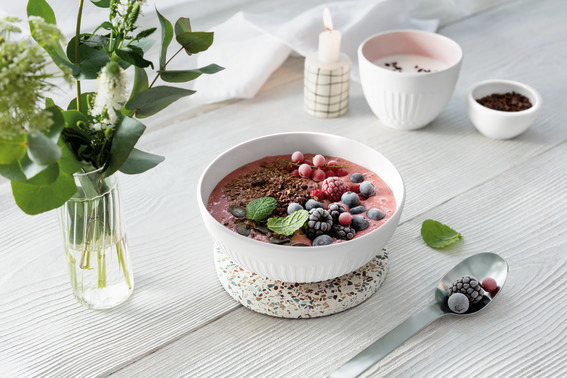 Smoothie Bowl With Frozen Berries