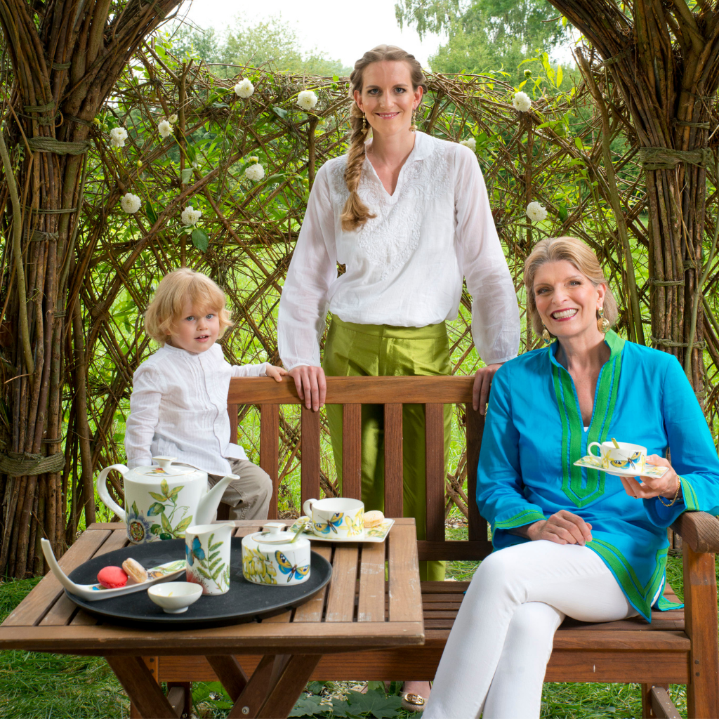Isabelle von Boch with family